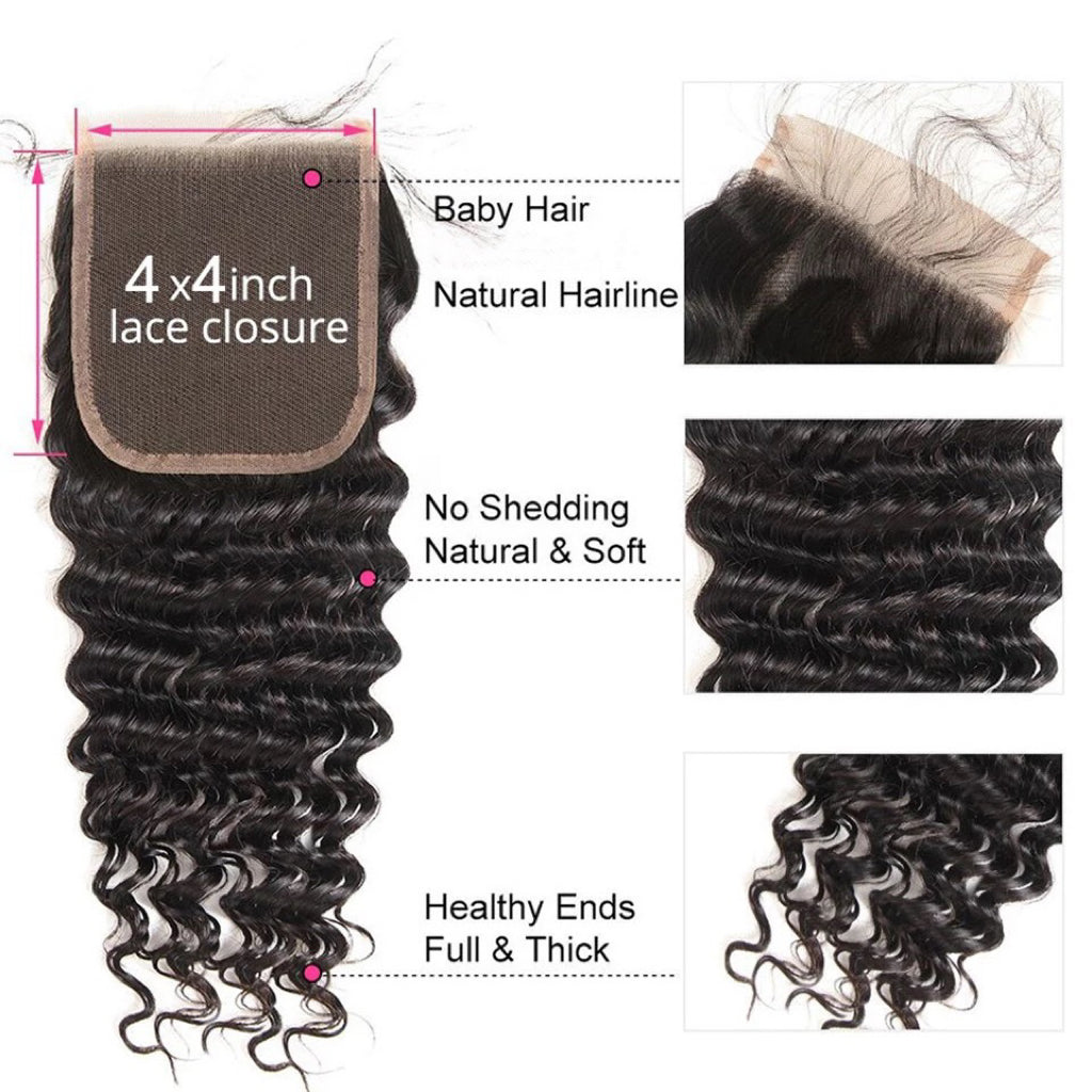 4x 4 Deep Closure Remorehair